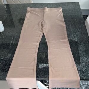 H&M Taupe Boot Cut Flare Pants